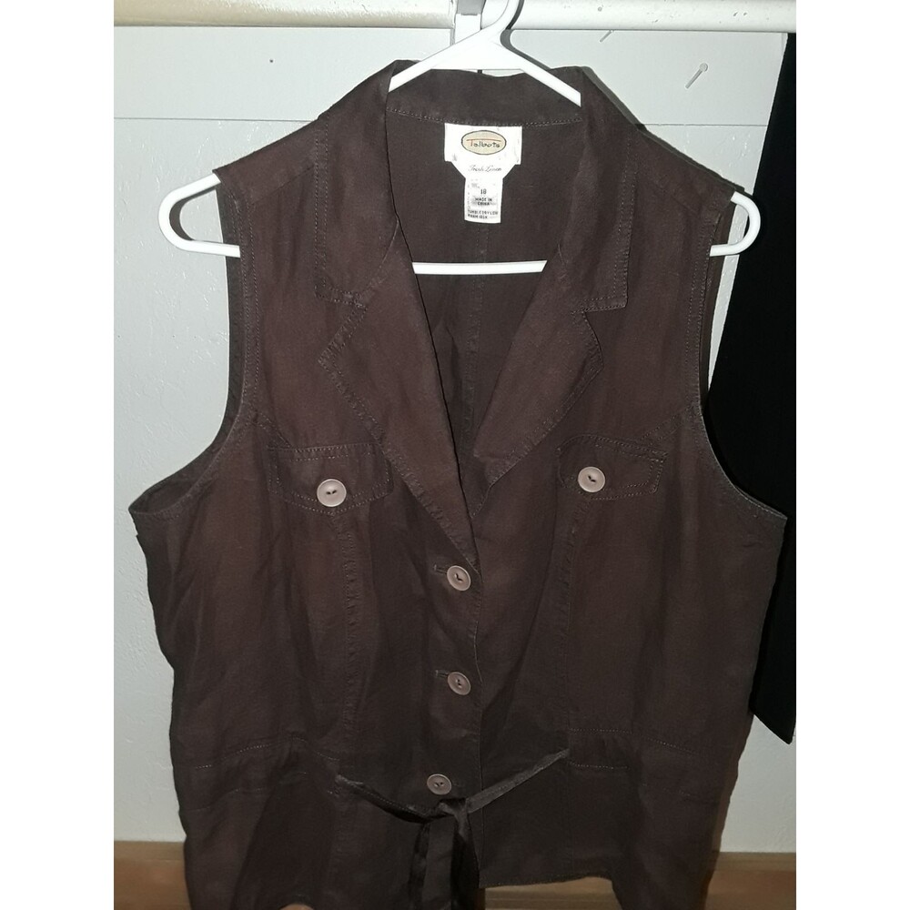 Talbots Vest Size 18  Brown